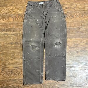 Carhartt Dark Brown double knees